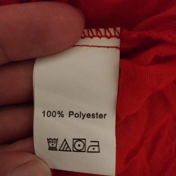 Red Dress Back-Tie Adjustable Straps - Picture 6 of 8